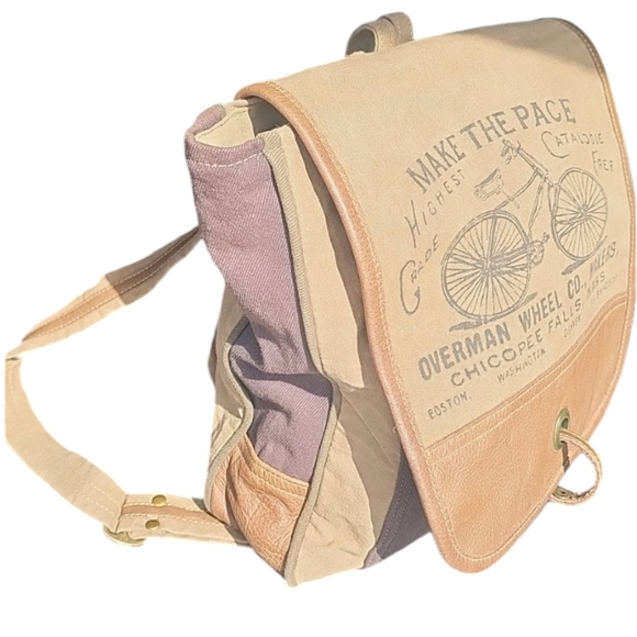 Myra Bag Handbags - Myra Bag Canvas Leather & Cotton